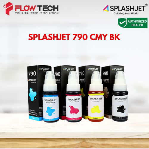 Splashjet Premium G790 Compatible Refill Dye Ink for Canon PIXMA G Series (G1010, G2010, G3010, G4010, G670, G570, G7070, G6070, G5070, G2060, G3020, G1020, G1730, G2770, G3770, G4770) – G790 Ink Set (C/M/Y/BK)